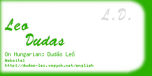 leo dudas business card